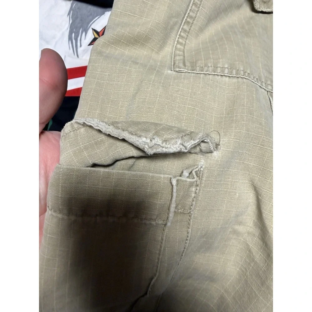 Vintage Mossimo Pants Men's 38x30 Baggy Wide Leg Grunge Military Paratrooper Y2K